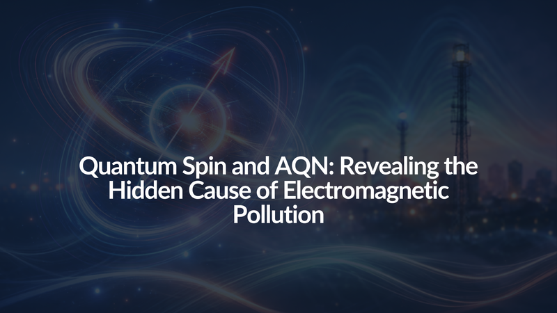Quantum Spin and AQN: Revealing the Hidden Cause of Electromagnetic Pollution